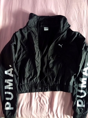 Puma windbreaker jacket new, size small, black