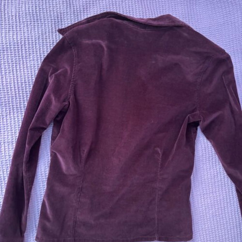 Cotton corduroy jacket eggplant like new, size XL Amisu