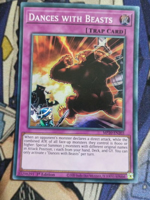 Κάρτα Yu-Gi-Oh! Dances With Beasts μεταχειρισμένη, Trap Card
