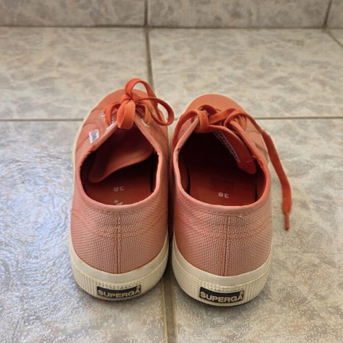 Superga women's orange sneakers size 38 used