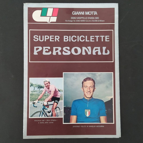 Gianni Motta Bicycle Brochure used, 1970s poster