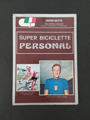 Gianni Motta Bicycle Brochure used, 1970s poster