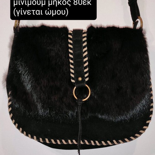 Fur bag black like new, winter style