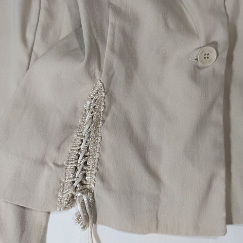 Beige On Line blazer like new with gathered sleeves and sides