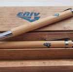 Wooden writing set new with pen, stylus, and mechanical pencil