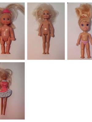 Παιδικές κούκλες Hasbro μεταχειρισμένες, πακέτο 4 τεμαχίων