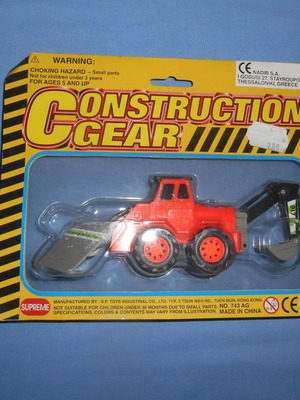 Excavator card set new, 3 designs