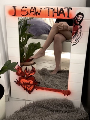 Handmade mirror made to order 76x61 cm