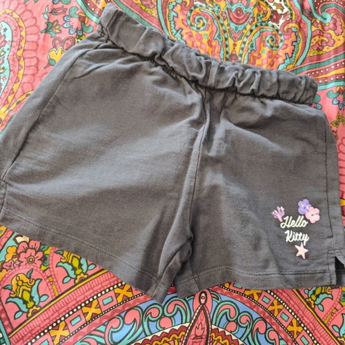 Girls' Hello Kitty shorts size 140 cm like new, gray