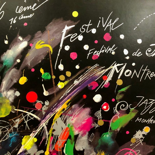Montreux Jazz Festival 1982 Original Poster by Jean Tinguely used