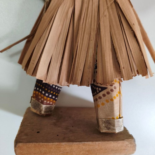 West African Masked Tribal Yacouba Dan Dance Figurine 27cm like new