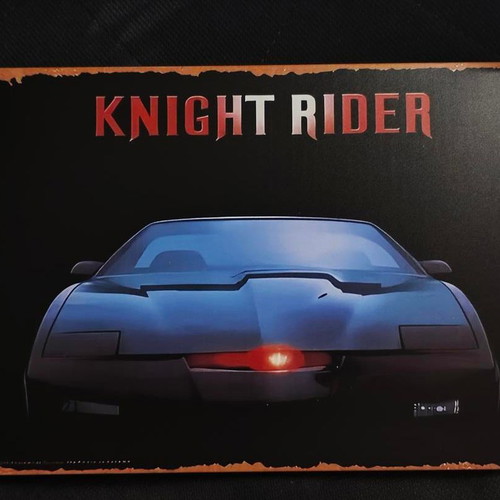 Vintage metal sign Knight Rider K.I.T.T. like new