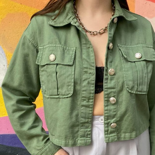 Green reserved blazer size L like new