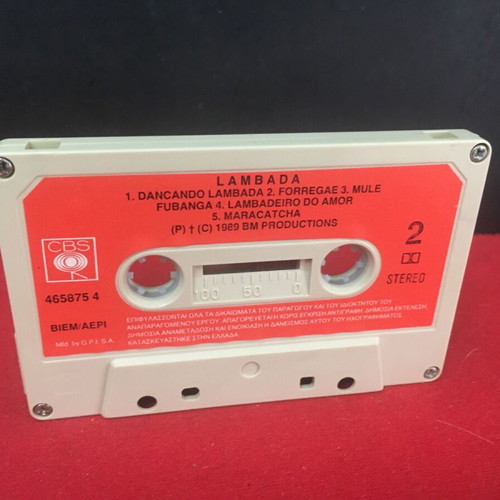 Lambada cassette used, Latin