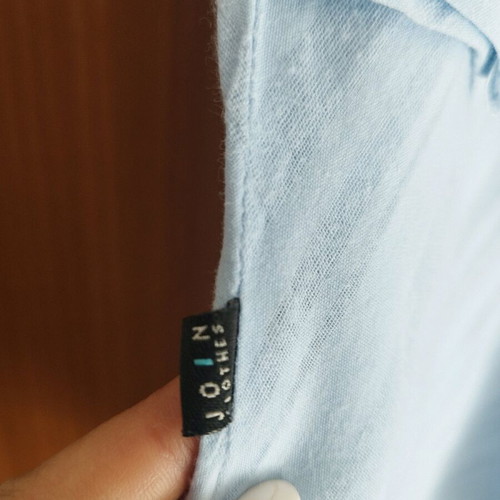 Caftan dress used 100% cotton baby blue one size