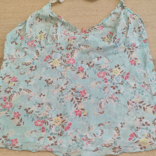 Accessorize vintage halter top butterfly floral size 42