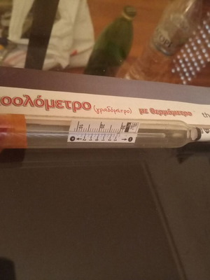 Alcoholmeter with Thermometer like new