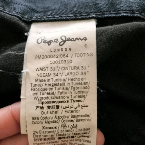 Pepe Jeans men's jeans used, blue w31