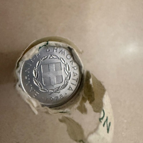 Coin rolls 20 lepta 1978 like new, 2 pieces