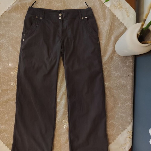 Low-rise pants gray used, size L