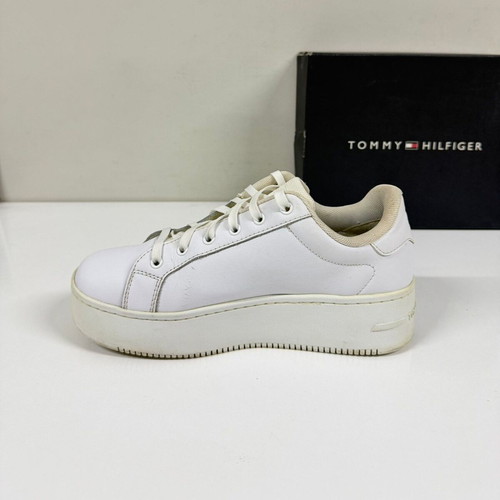 Tommy Jeans Flatform Essential sneakers used, size 39, white