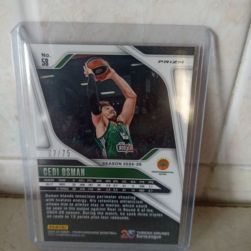 Cedi Osman Red Prizm Panini card new