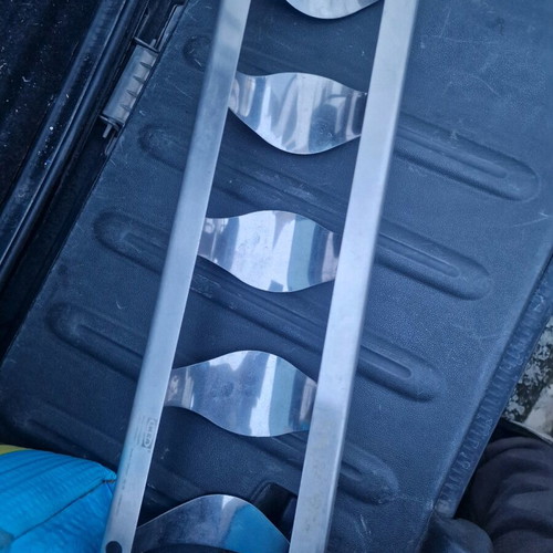 Stainless steel bottle holder like new