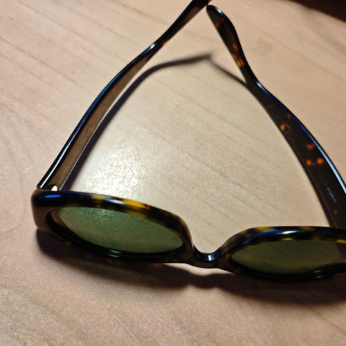 Vintage Symbol sunglasses tortoise shell frame with green lenses used