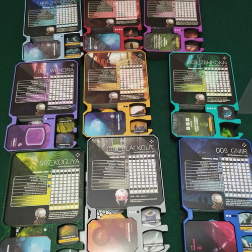 Unsettled 3D printed insert for board game and expansions