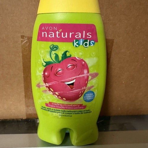 Avon Naturals Kids Swirling Strawberry Kids Body Wash 250 ml new
