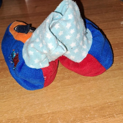 Baby booties used