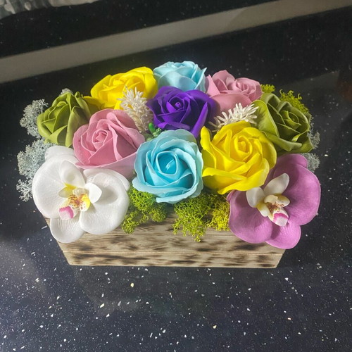 Bouquets with scented soap roses new