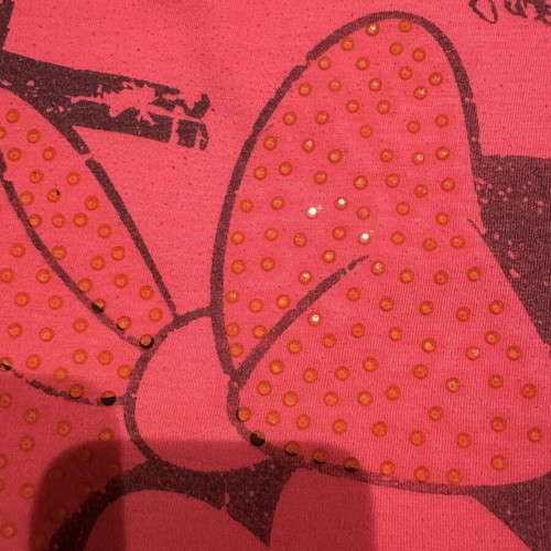 Pink Fly Minnie Mouse cold shoulder blouse, fuchsia, S/M