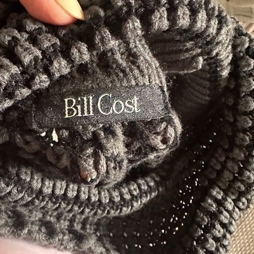 Bill Cost knitted sweater dress like new, black and gray