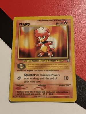 Magby Neo Genesis rare Pokémon card 23/111
