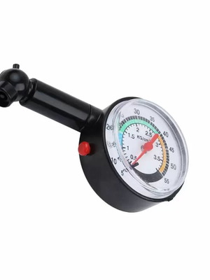 Analog tire pressure gauge manometer new with case