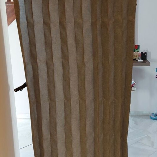 Folding bathroom curtain set of 2, gray, 120x200 cm, new