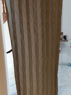 Folding bathroom curtain set of 2, gray, 120x200 cm, new