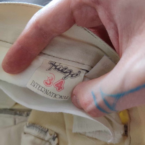 White denim pants used, size 34