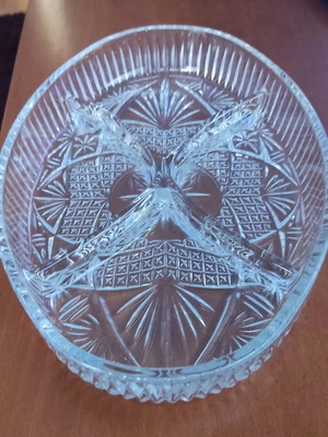 Crystal plate for nuts new