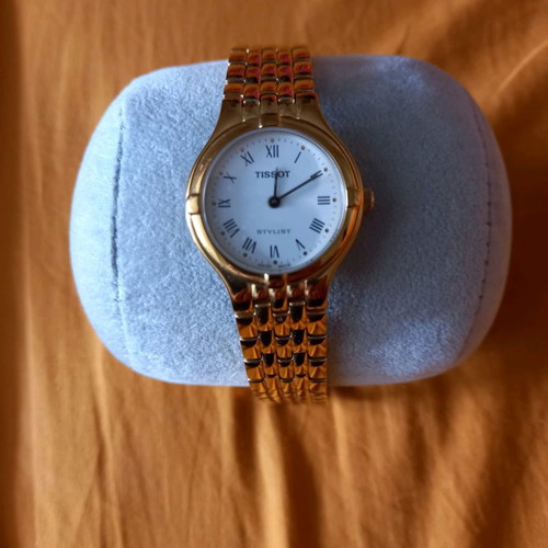 TISSOT WOMEN'S GOLD PL, WRIST WATCH V135/235 SWISS MADE, EXCELLENT