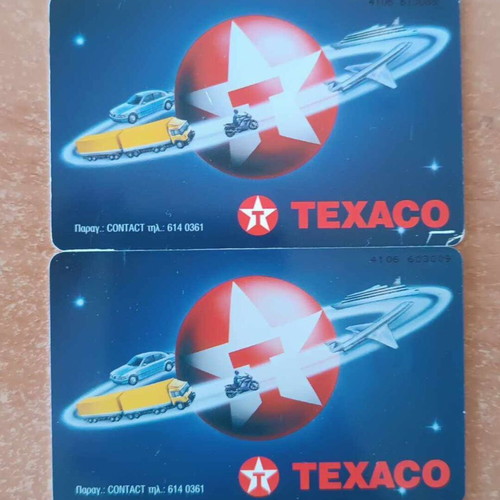 Texaco set 12/97 2 pieces like new