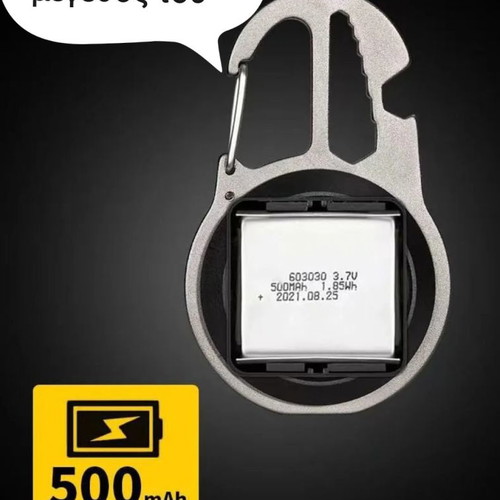 Survival carabiner new with LED light and multitool