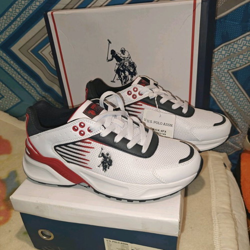 U.S. Polo Assn. Athletic Shoes New, Size 40, White Multicolor