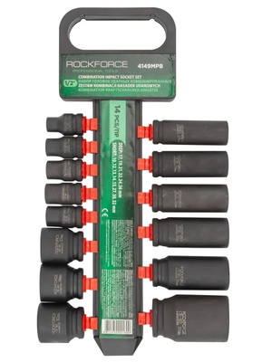Rockforce 14-Piece 1/2" Impact Socket Set new