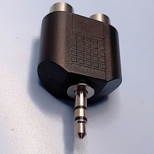 3.5mm Jack to 2 RCA Female Adapter new
