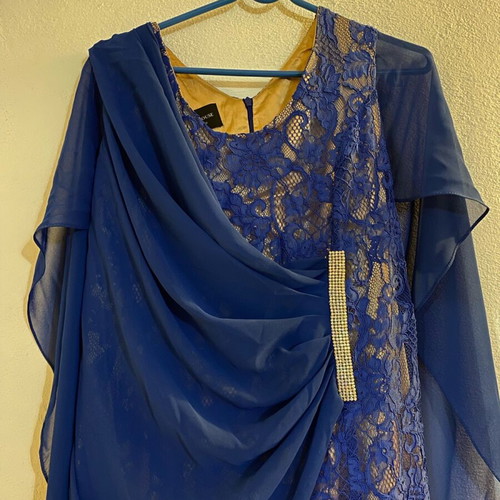 Opera House Luxury Blue Dress like new for Formal Events