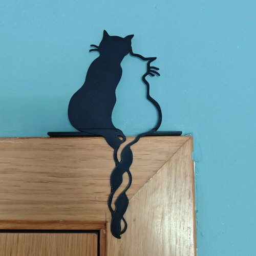 Decorative 3D printed loving cats new