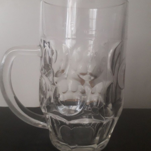 Amstel 0.5 Beer Glass used, oval relief, rare series