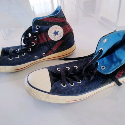 All Star Converse "The Who Edition" used, size 44, blue and red